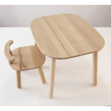 Комплект стіл і стілець дитячий 4-7 років, білий