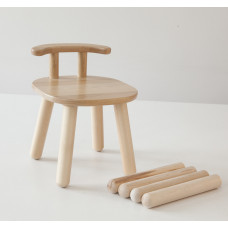 Стілець дитячий 2-4 роки з додатковими ніжками, натуральний бук