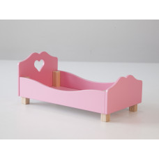 Міні лялькове ліжечко рожева